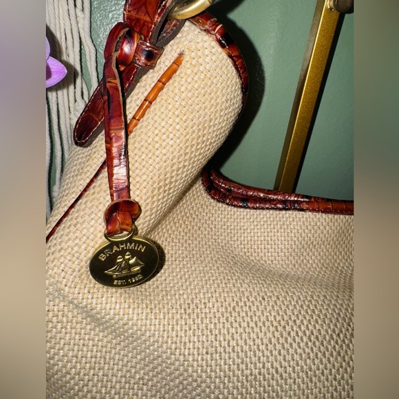 BRAHMÍN Elegant Cream and Brown Women's Bag - Picture 3 of 6